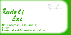 rudolf lai business card